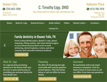 Tablet Screenshot of lippdentistry.com